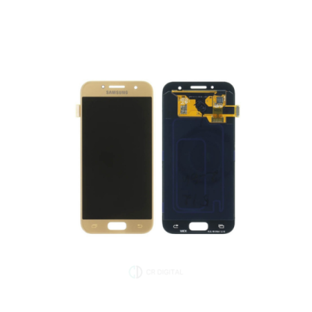 Ecran complet sans chassis or classique neuf original samsung GALAXY A3 2017 - GH97-19732B