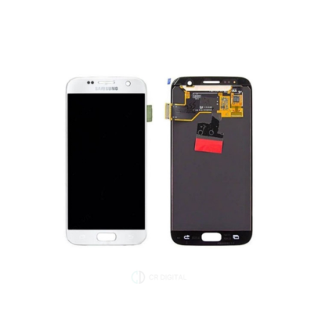 Ecran complet sans chassis blanc original refurb samsung GALAXY S7 - GH97-18523D