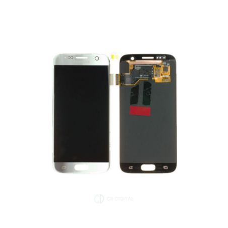 Ecran complet sans chassis argent original refurb samsung GALAXY S7 - GH97-18523B