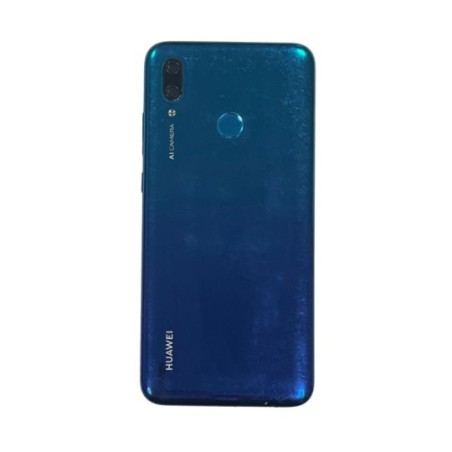 Vitre arriere bleu seconde vie em huawei P SMART 2019